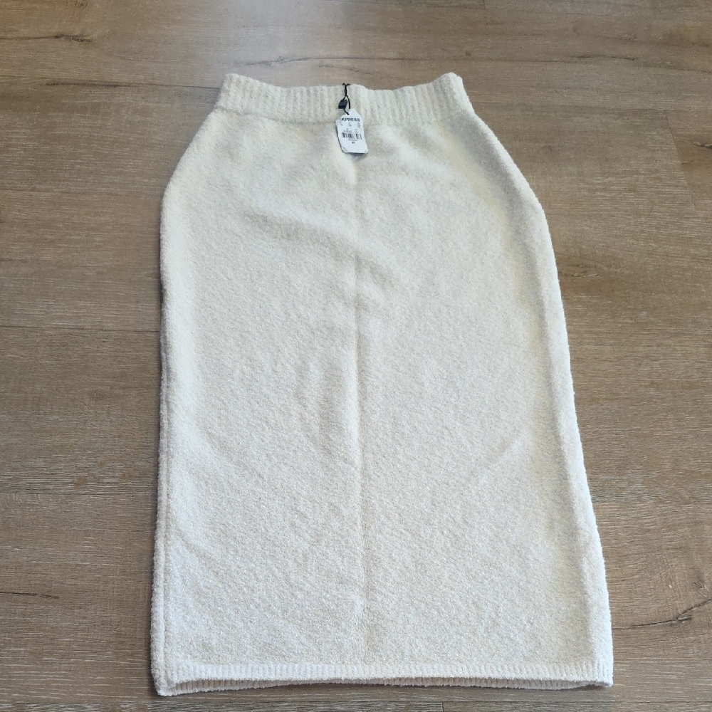 Express Cream Pencil Skirt Size XS